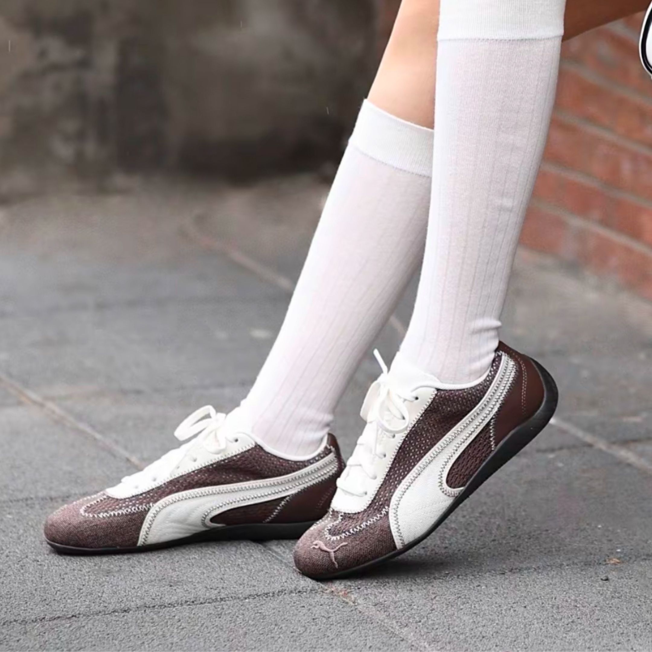 NICEDAY 代購 PUMA speedcat Aere 咖色 德訓鞋 百搭 韓女 外縫線設計 賽車鞋 408858-03