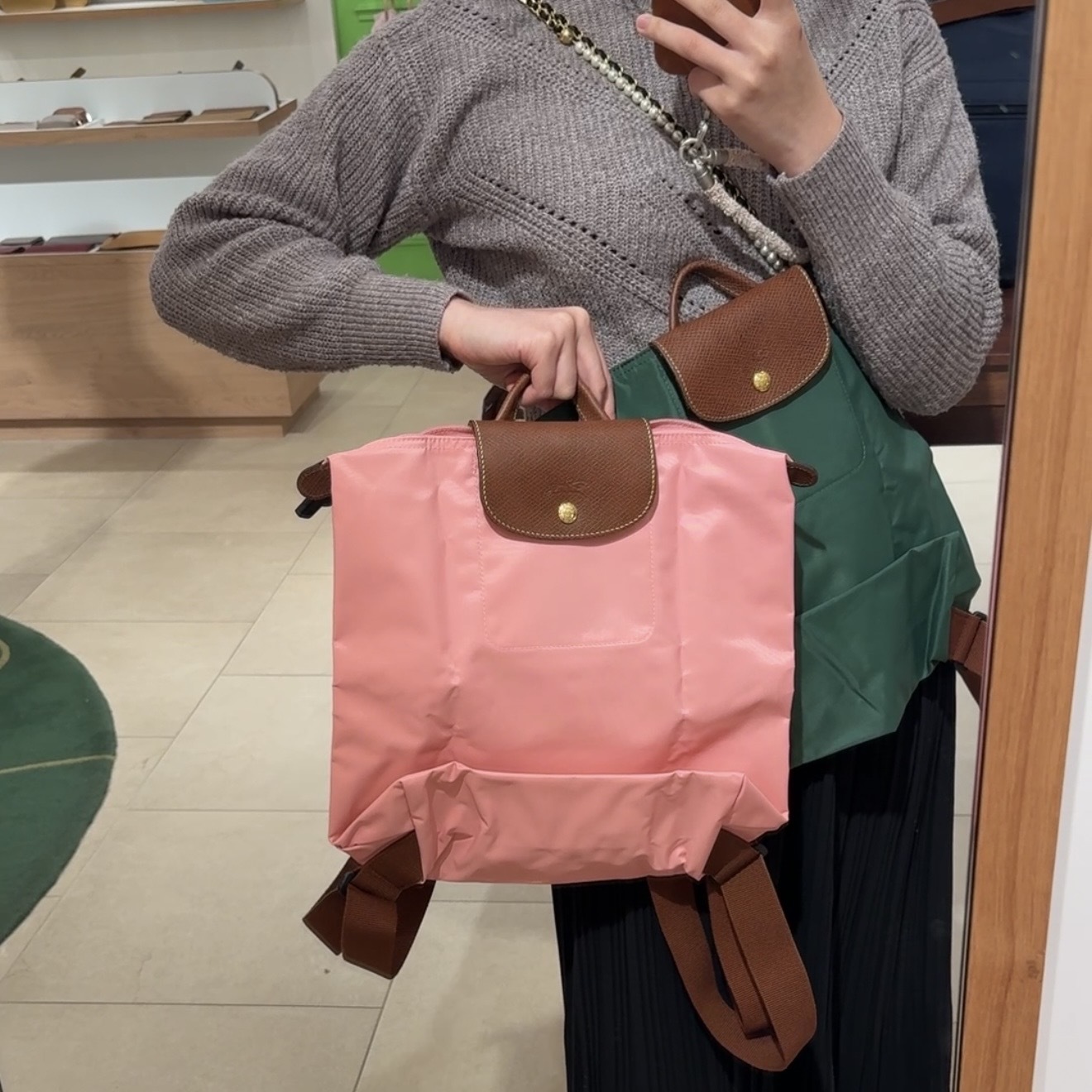 Longchamp le pliage backpack m