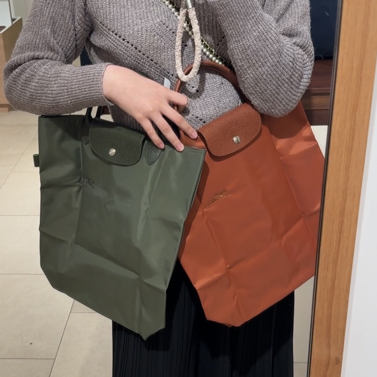 Longchamp le pliage document file tote bag