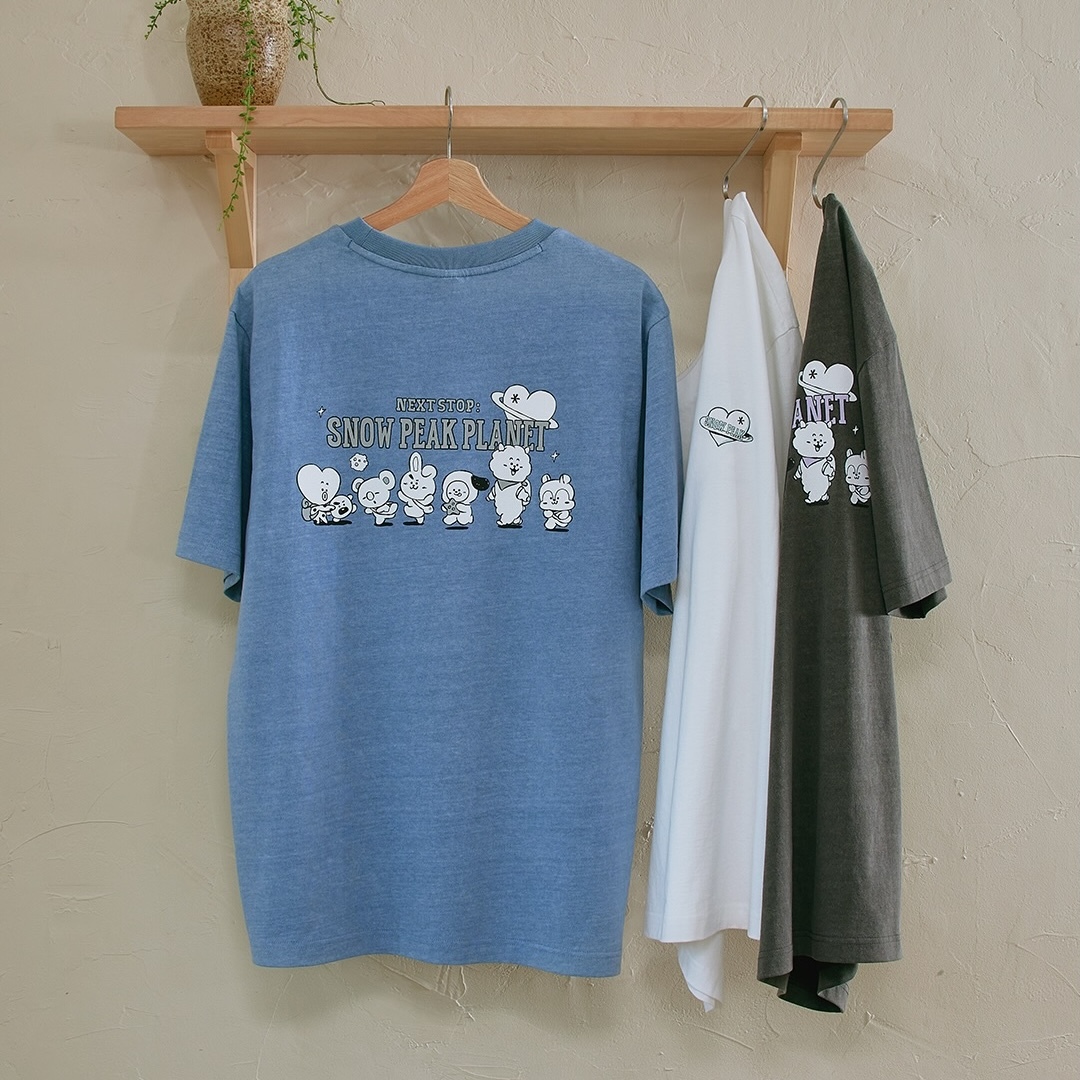 韓國代購｜Snow Peak x BT21 Graphic Tee (3 Colours)