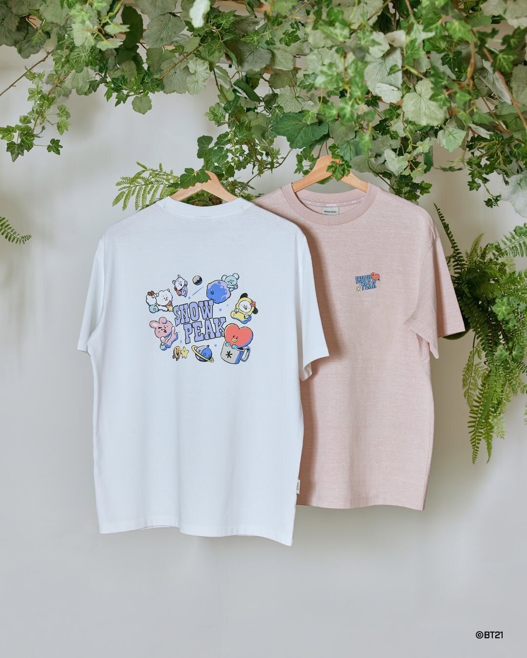 韓國代購｜Snowpeak x BT21 Women's Graphic Tee (3 Colours)