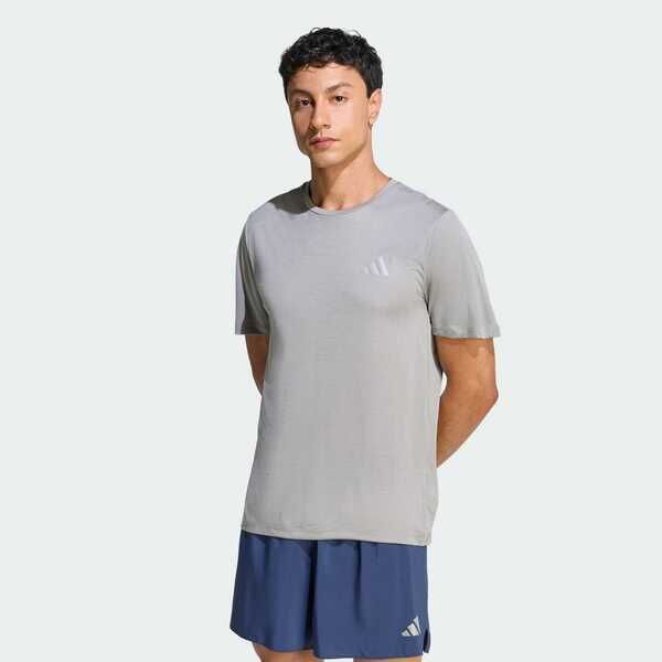 Adidas 愛迪達 Run Ess Tee M KB5961 男 T恤 運動上衣 休閒短袖 灰 亞版 吸濕排汗