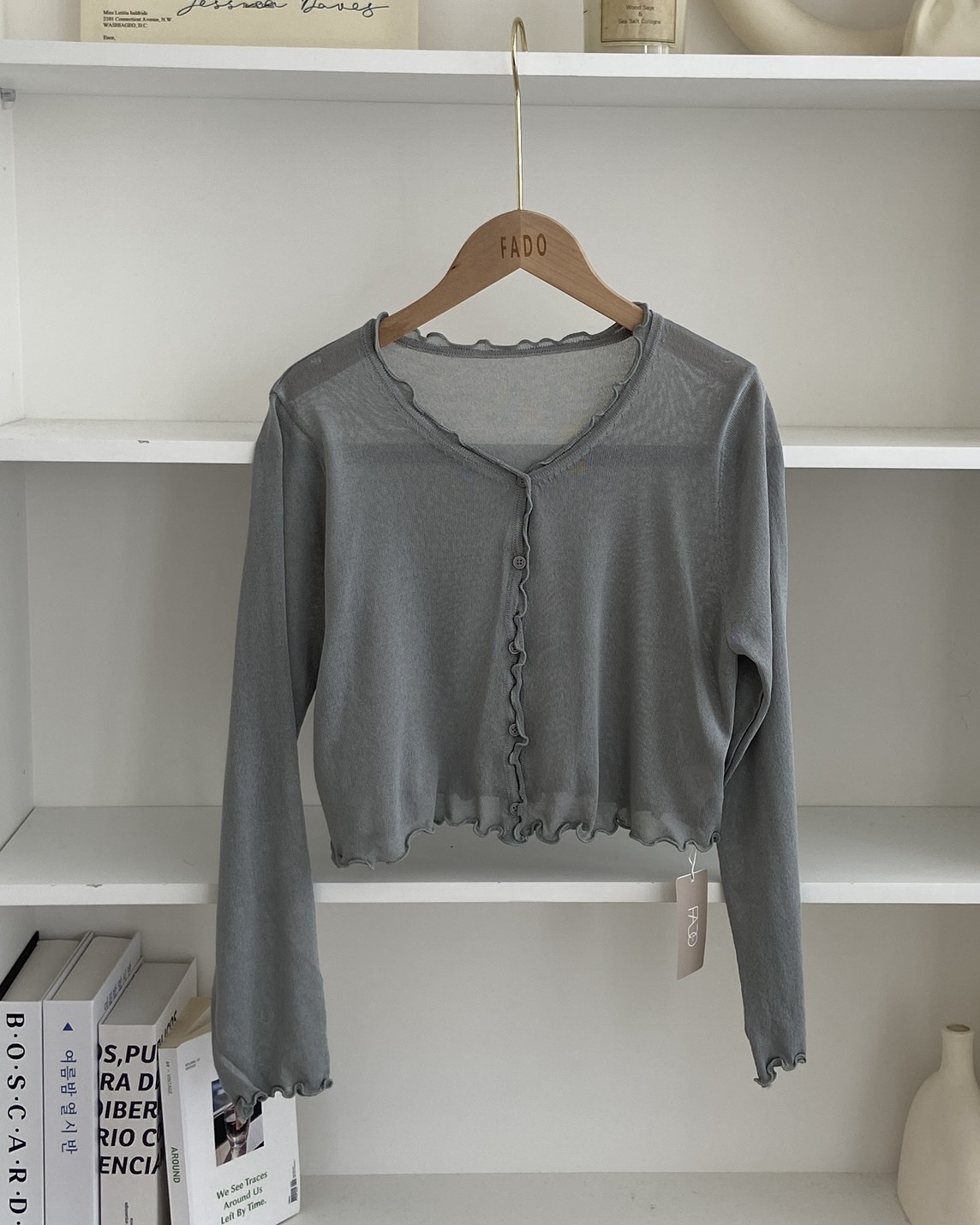 法朵Fado shop｜木耳捲邊排釦罩衫 812B014 五色