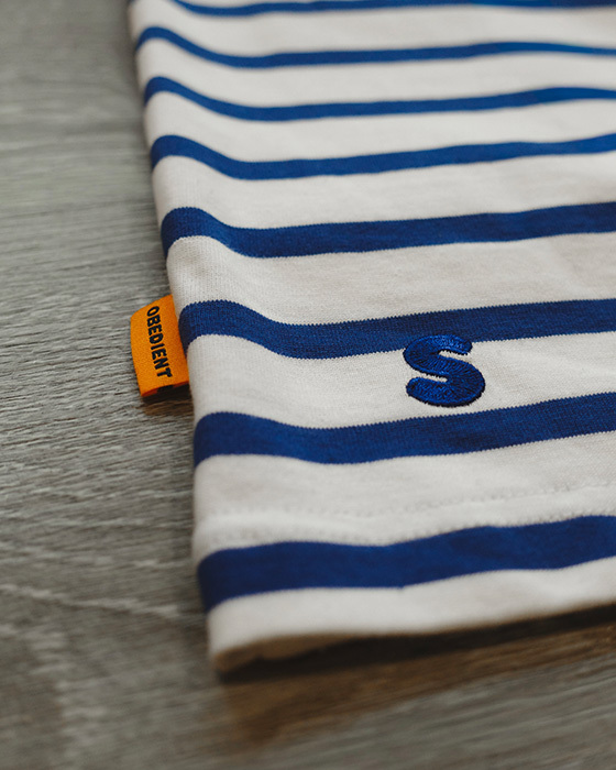 BORDER S/S TEE - BLUE