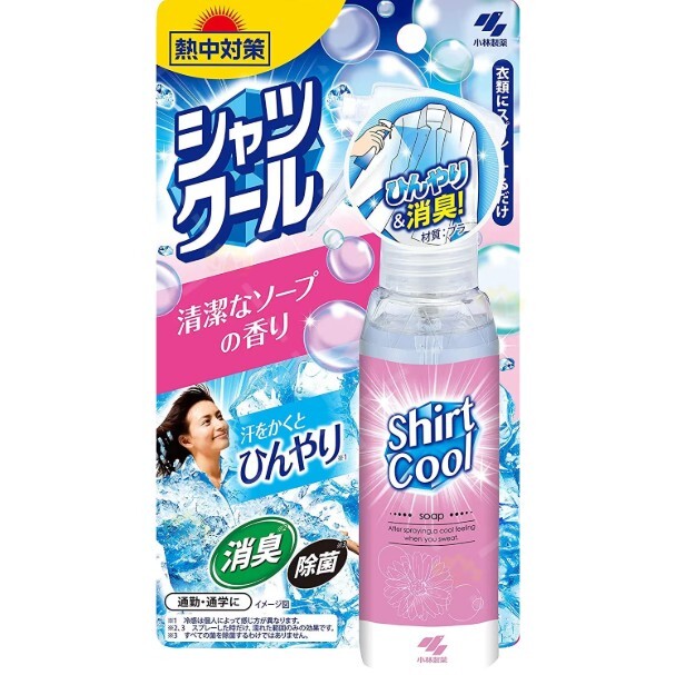 小林製藥 特強 冰爽衣物噴霧 皂香 100ml (Barcode: 4901548603042)