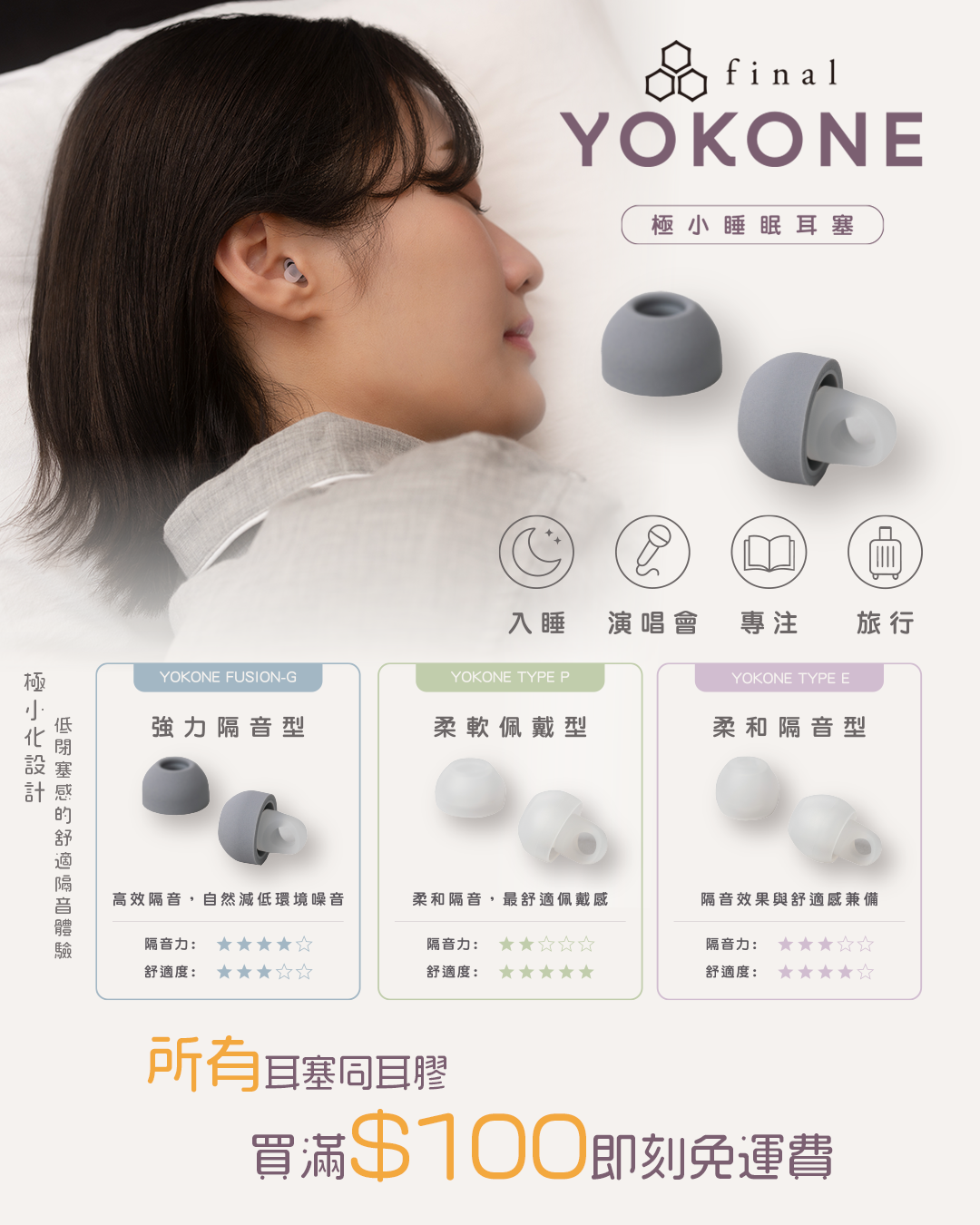 final YOKONE Earplug 隔音降噪耳塞