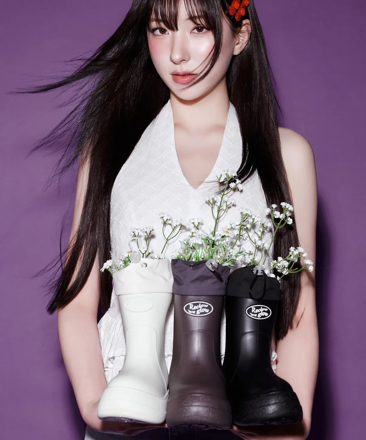 RECLOW RE-RAIN SHIRRING BOOTS