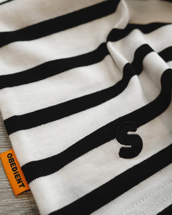 BORDER S/S TEE - WHITE