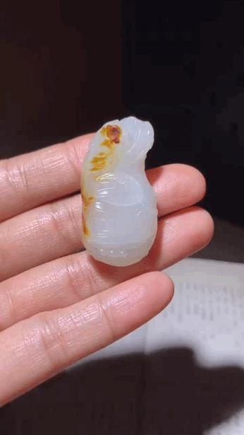 51875 和田玉籽料竹節