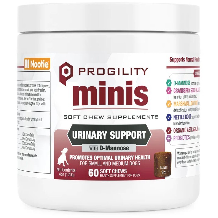 美國Nootie Progility Mini 小型及中型犬泌尿健康配方 60粒