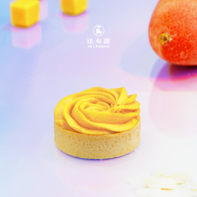 網購熱銷盛夏鮮果視覺系甜點：法布甜手工新鮮芒果玫瑰塔，極濃郁熱帶水果風味
