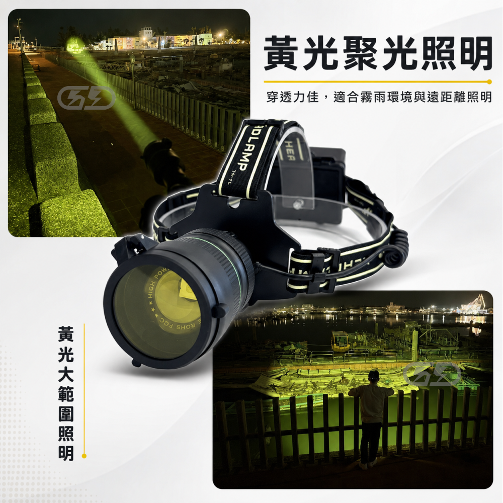 TD41 強光黃白頭燈 晶典光電