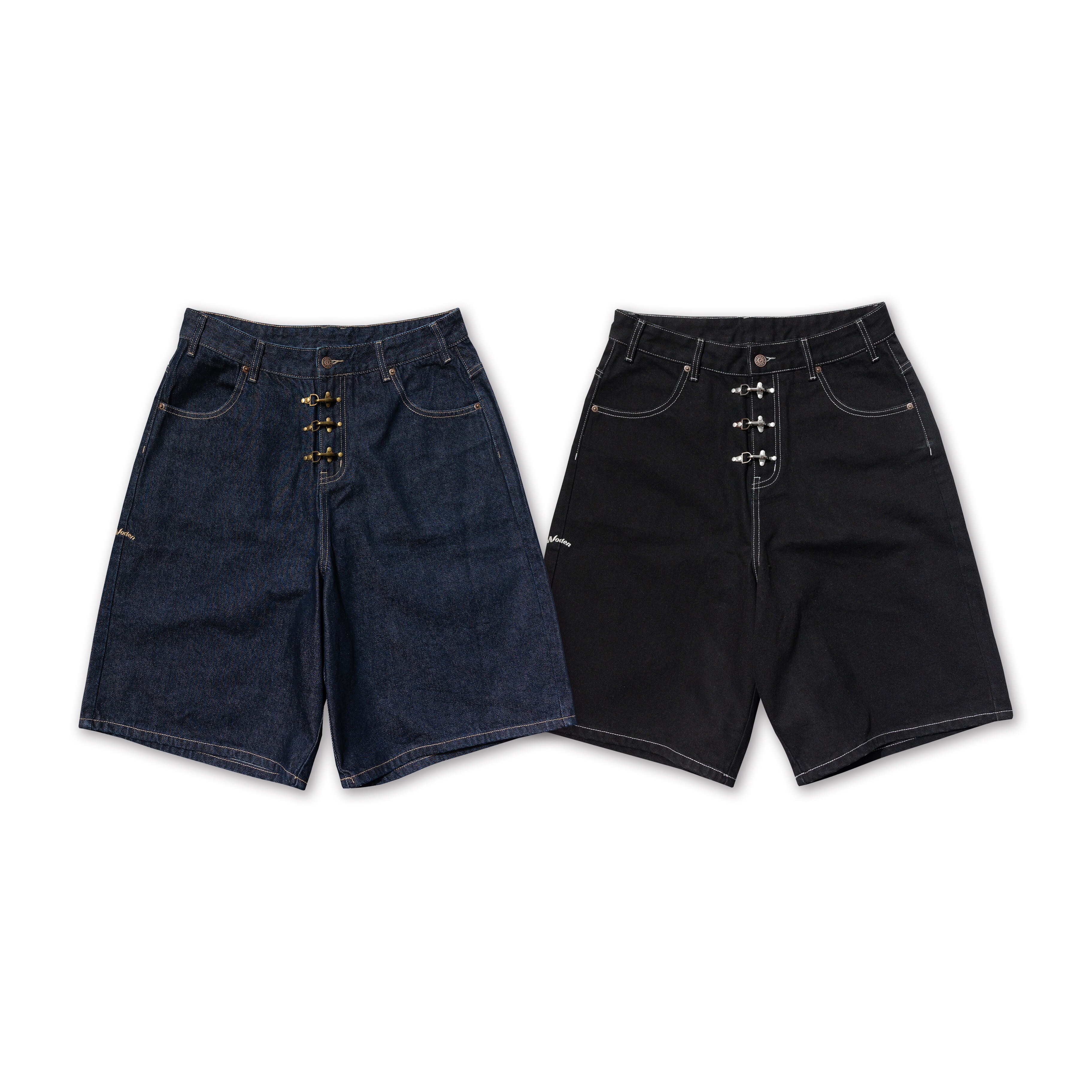 【車庫服飾】 WODEN Fireman Clip Denim Shorts