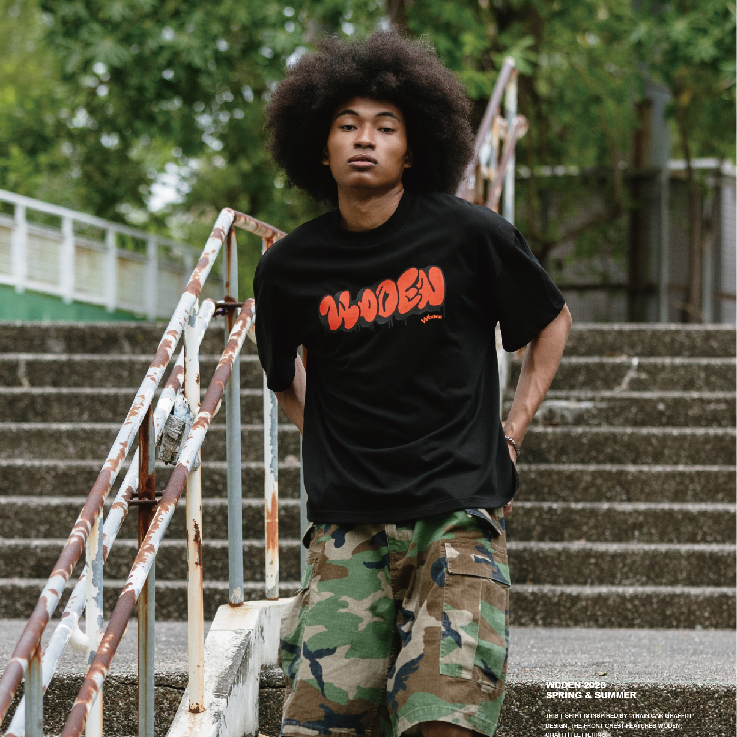 WODEN® Train Graffiti Tee 火車車廂塗鴉 短袖Tee