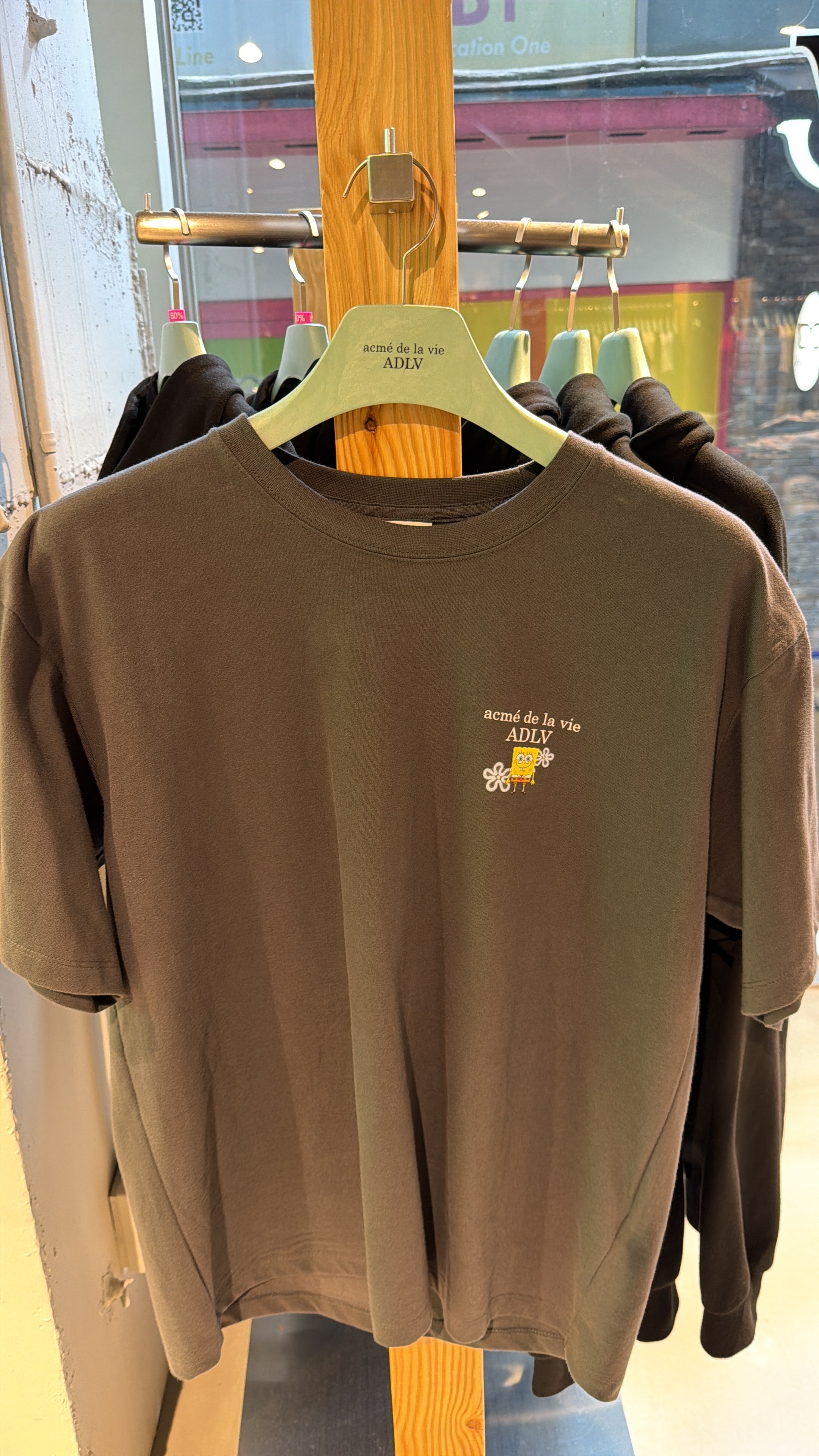 TA38 ADLVx海綿寶寶派大星T-shirt-深灰