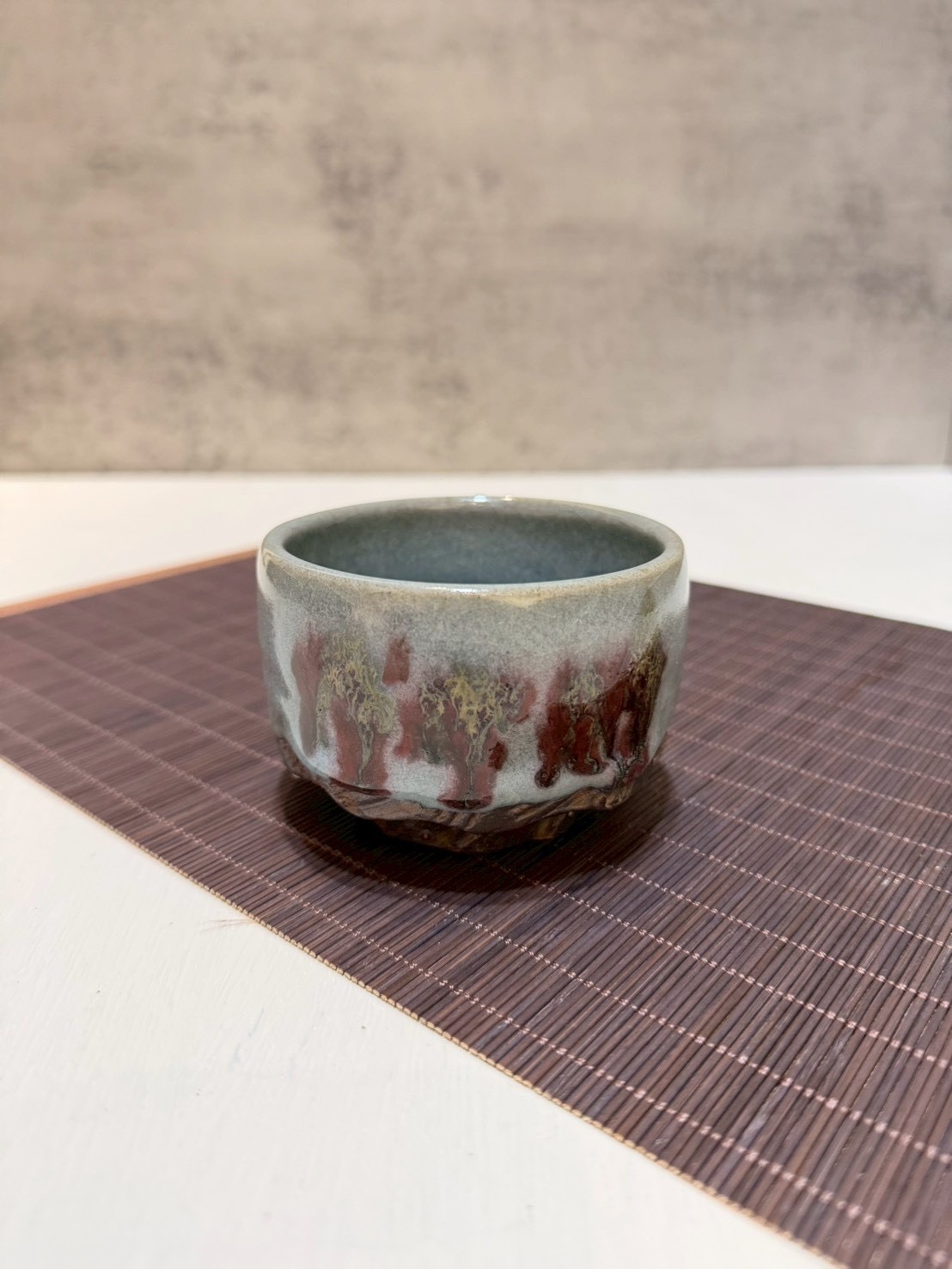 暮霞流釉茶杯