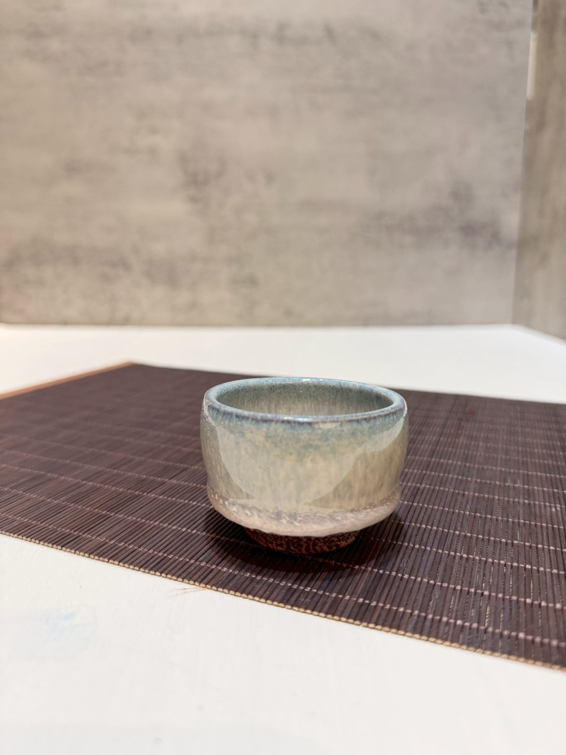 月白流霧藍茶杯