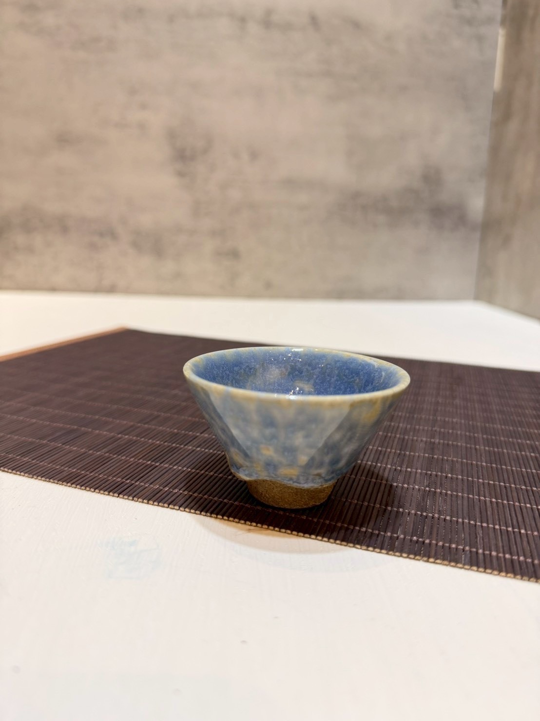 靛藍星砂茶杯