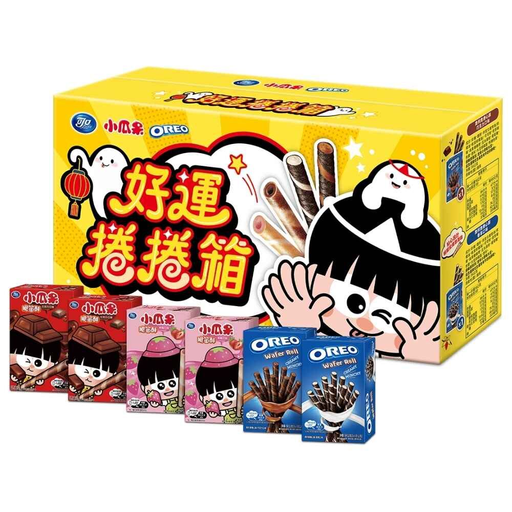 (箱購) OREO小瓜呆_好運捲捲箱 324g x 8箱