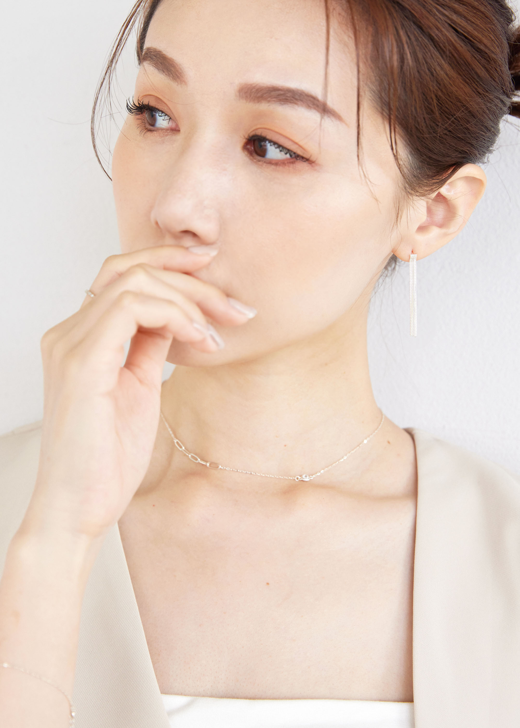 流蘇純銀耳環