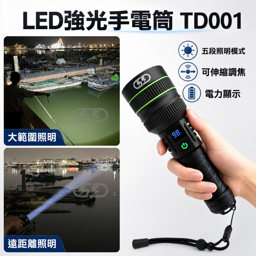 TD001強光手電筒 晶典光電