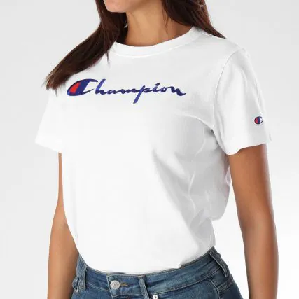【預購】CHAMPION  H052216 女裝經典款短袖上衣（白色）