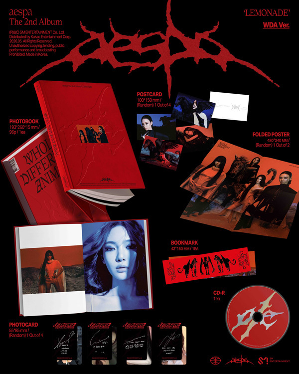 International Shipping aespa - 2nd Regular Album LEMONA