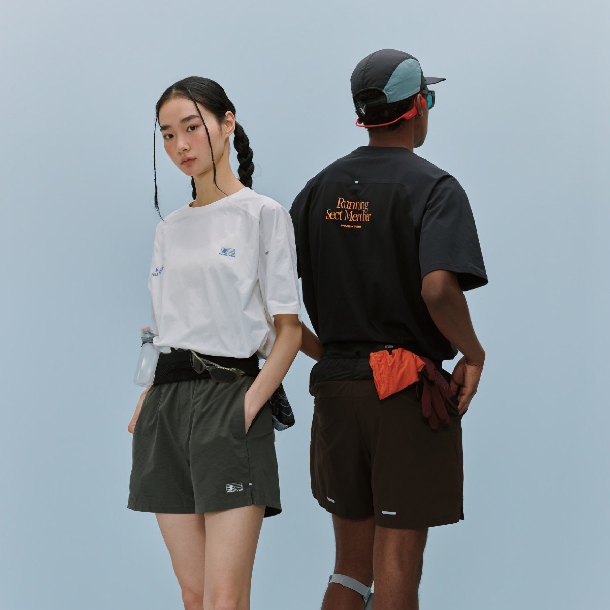 PIN SKTBS Patchwork Tee 拼接網眼速乾 印花短Tee [P-T4426]
