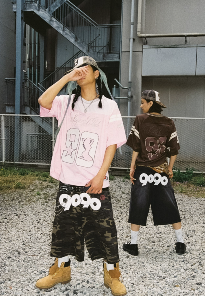 9090 OG Logo Painted Buggy Jorts