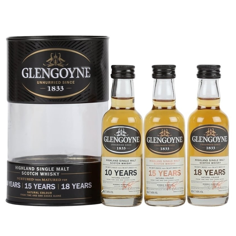 Glengoyne 10yo 15yo 18yo 5cl whisky Gift Pack