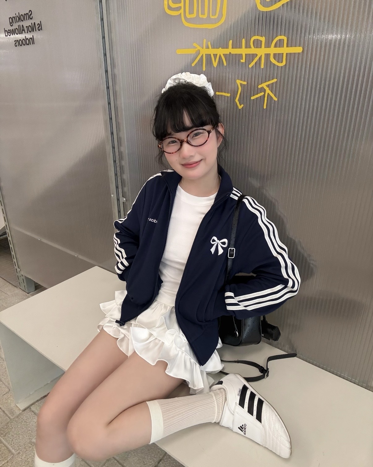 ADIDAS ORIGINALS 蝴蝶結刺繡 立領外套 運動外套 寬鬆 微短版 三線 女款 草莓粉 LF1199 海軍藍 LF1183 白色 LF1184 莓果棕 LF1200 / 預購