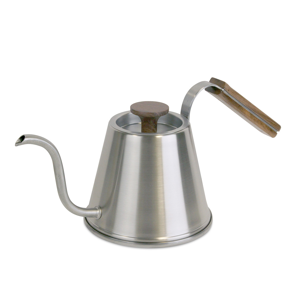 日本HARIO 胡桃木系列 600ml 不銹鋼咖啡手沖壺 -DKW-600-WN