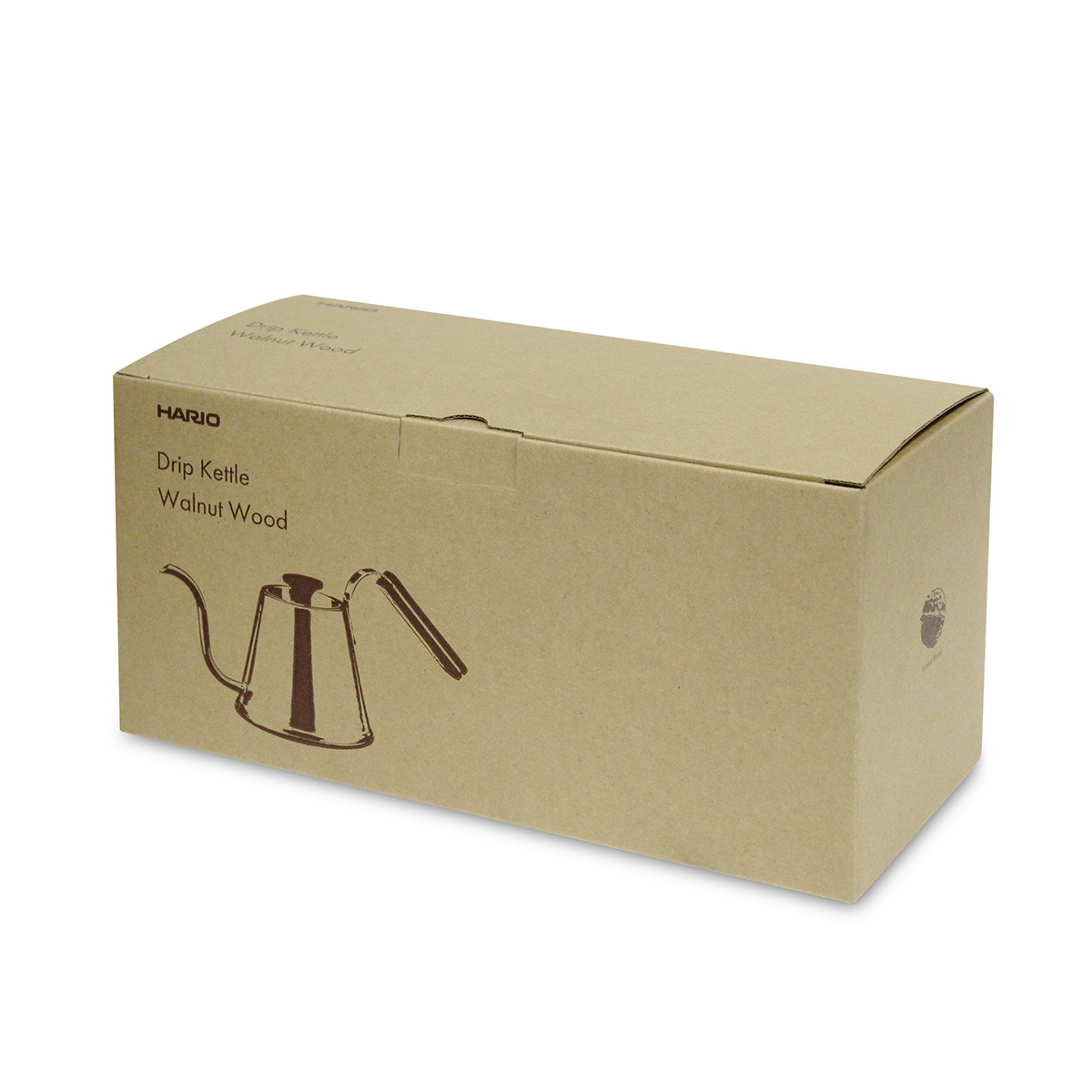 日本HARIO 胡桃木系列 600ml 不銹鋼咖啡手沖壺 -DKW-600-WN