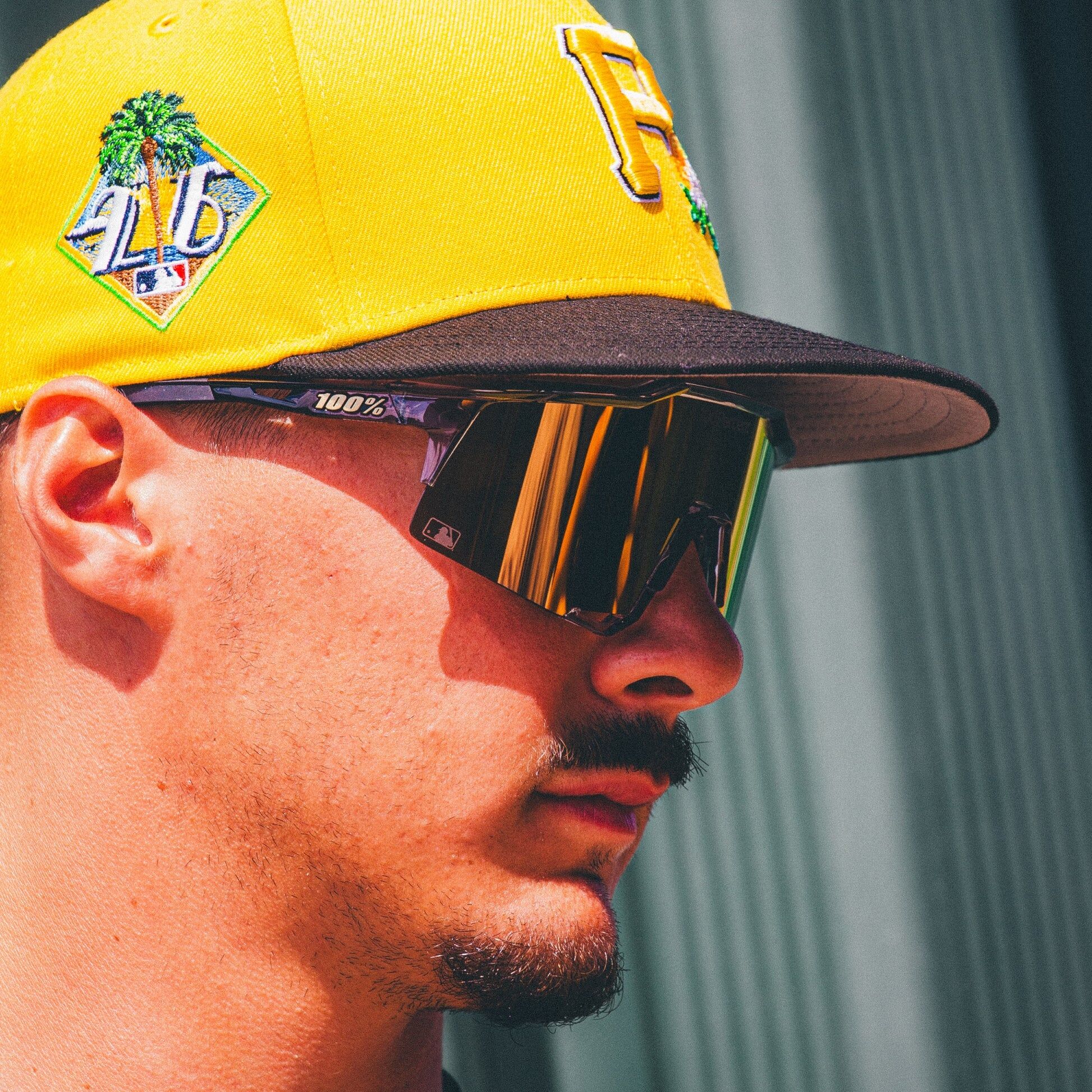 【100%】×  MLB 聯名版  太陽眼鏡  SPEEDCRAFT  MLB TRANS GREY 24K GOLD