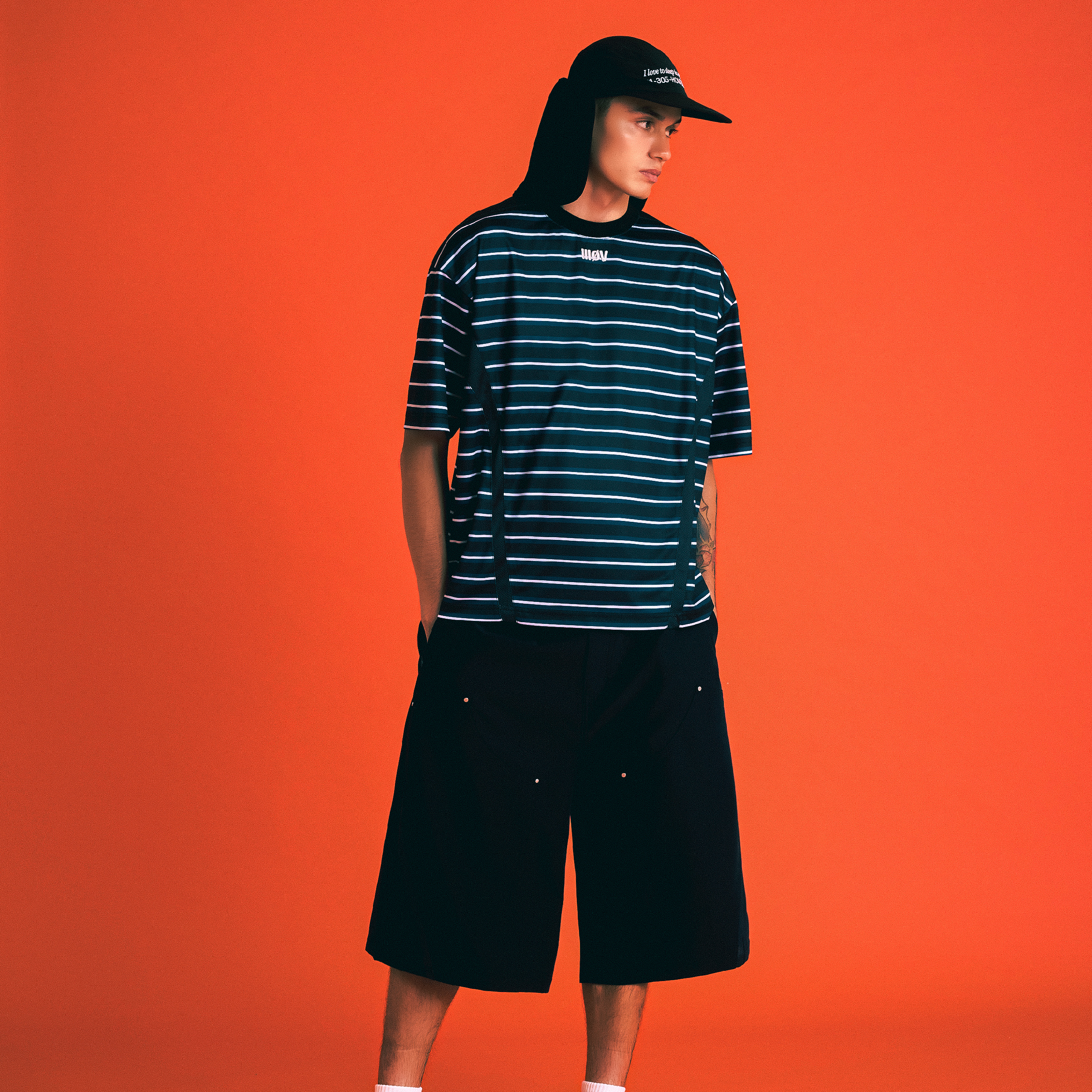 Wall Of Sound "ANA" Stripe Lab-Jersey Tee