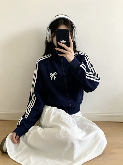 (預購）Adidas Originals 愛迪達 蝴蝶結 薄款 立領 短版外套 共3色
