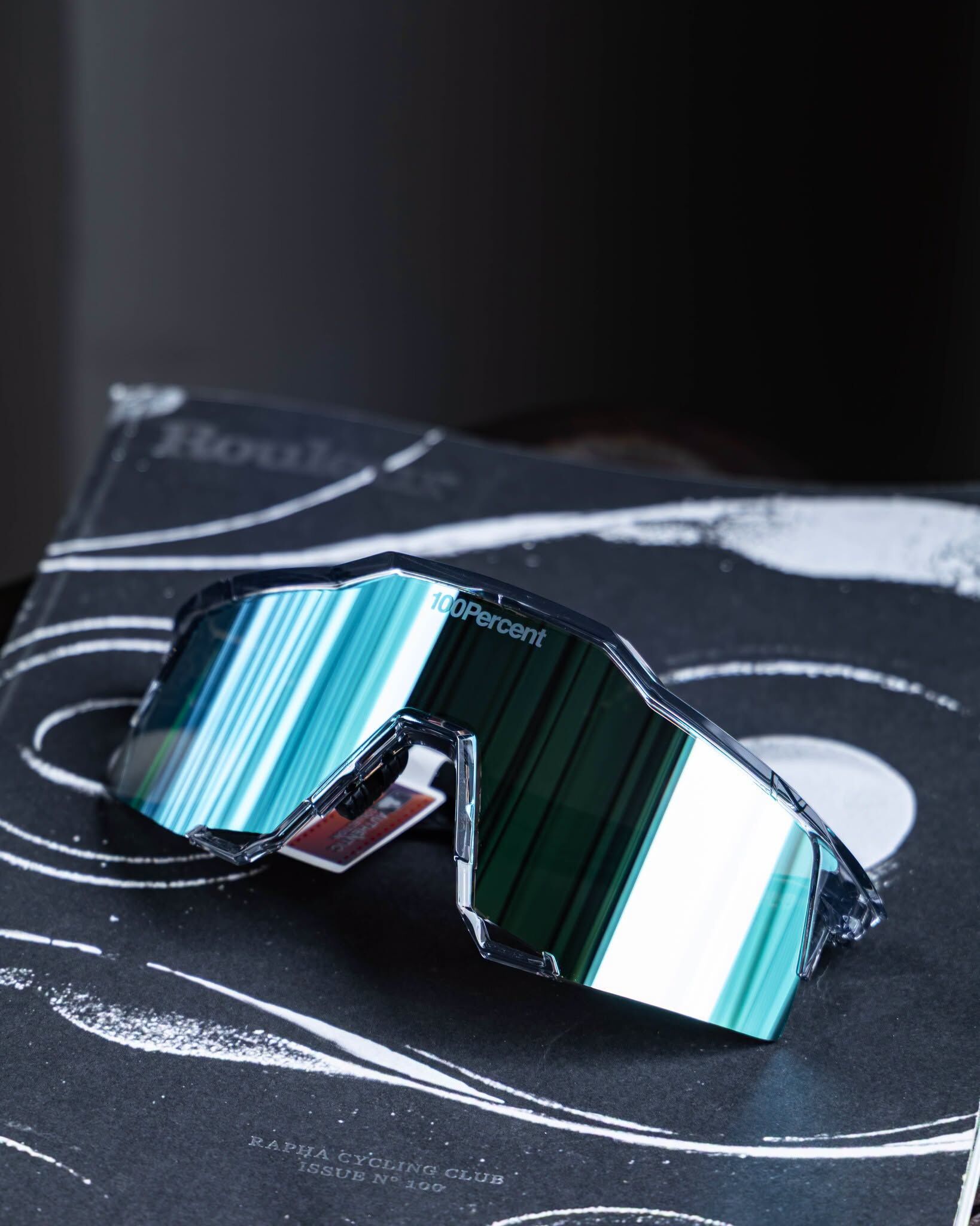 【100%】× MLB 聯名版 太陽眼鏡 SPEEDCRAFT MLB TRANS GREY BLUE TOPAZ