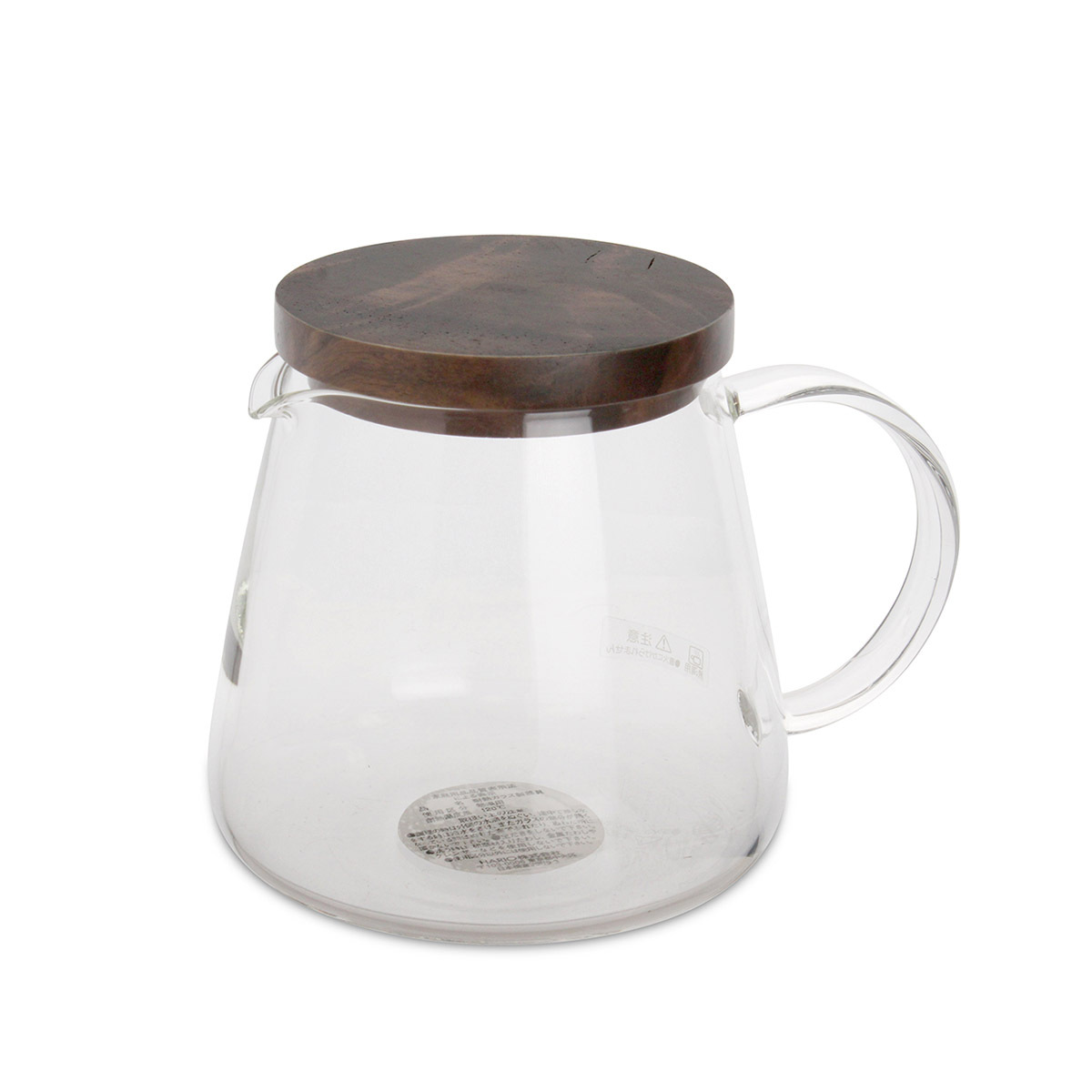 日本HARIO 胡桃木系列 V60 600ml 玻璃咖啡壺-VBS-60-WN