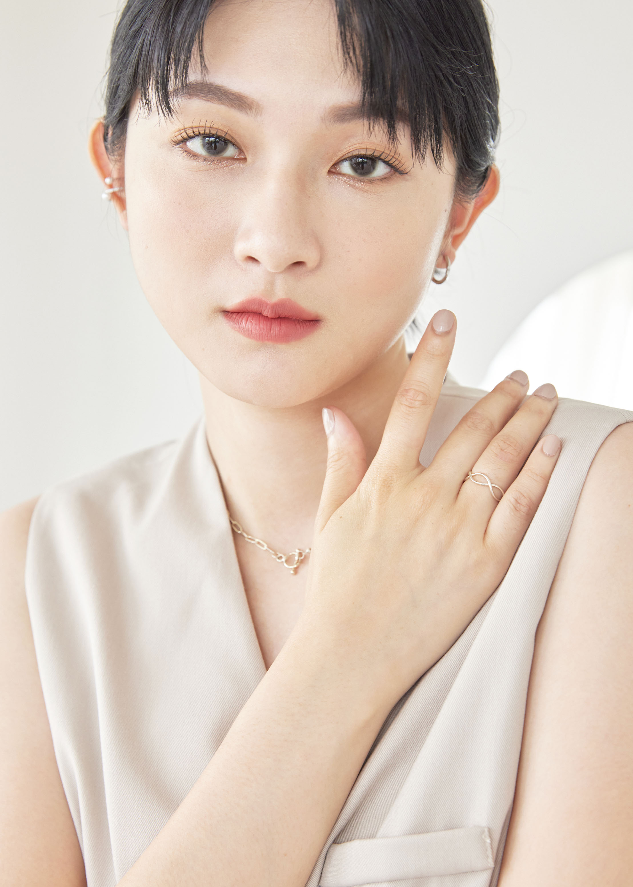 編織線條純銀戒指