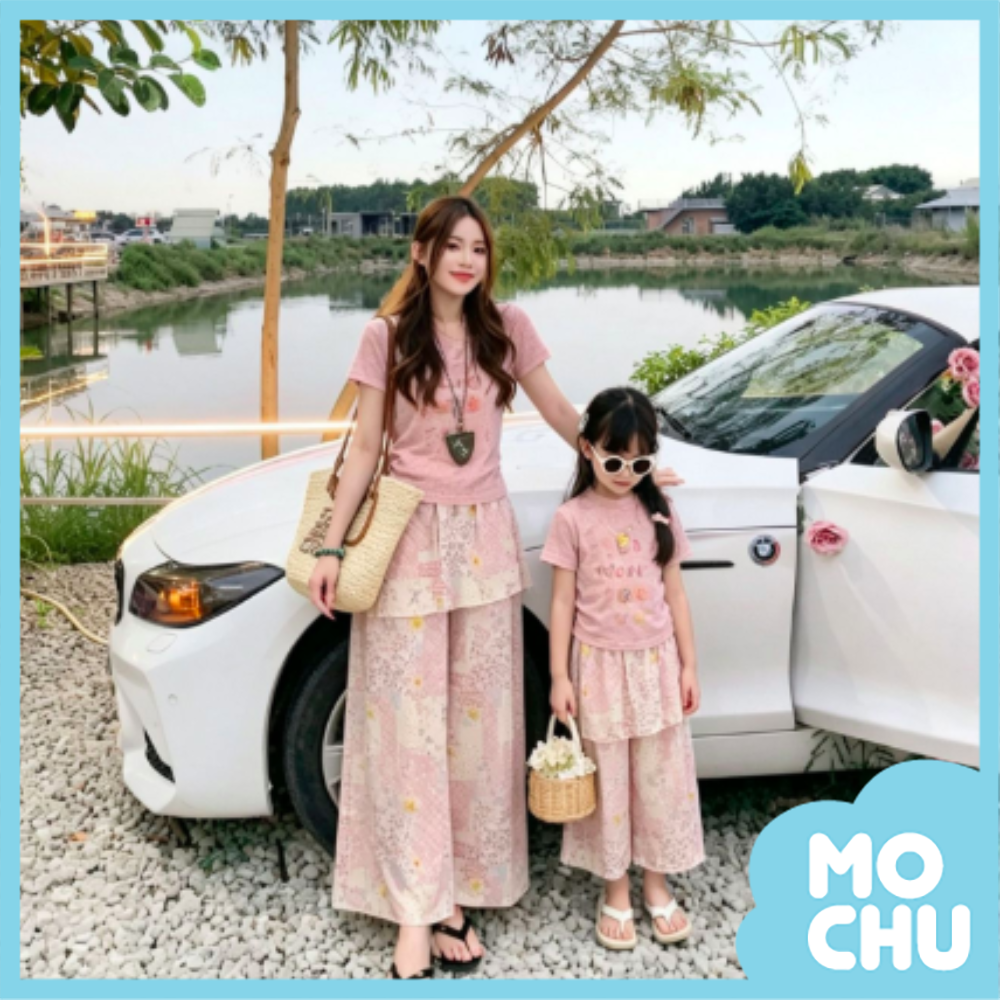 波西米亞渡假風親子裝