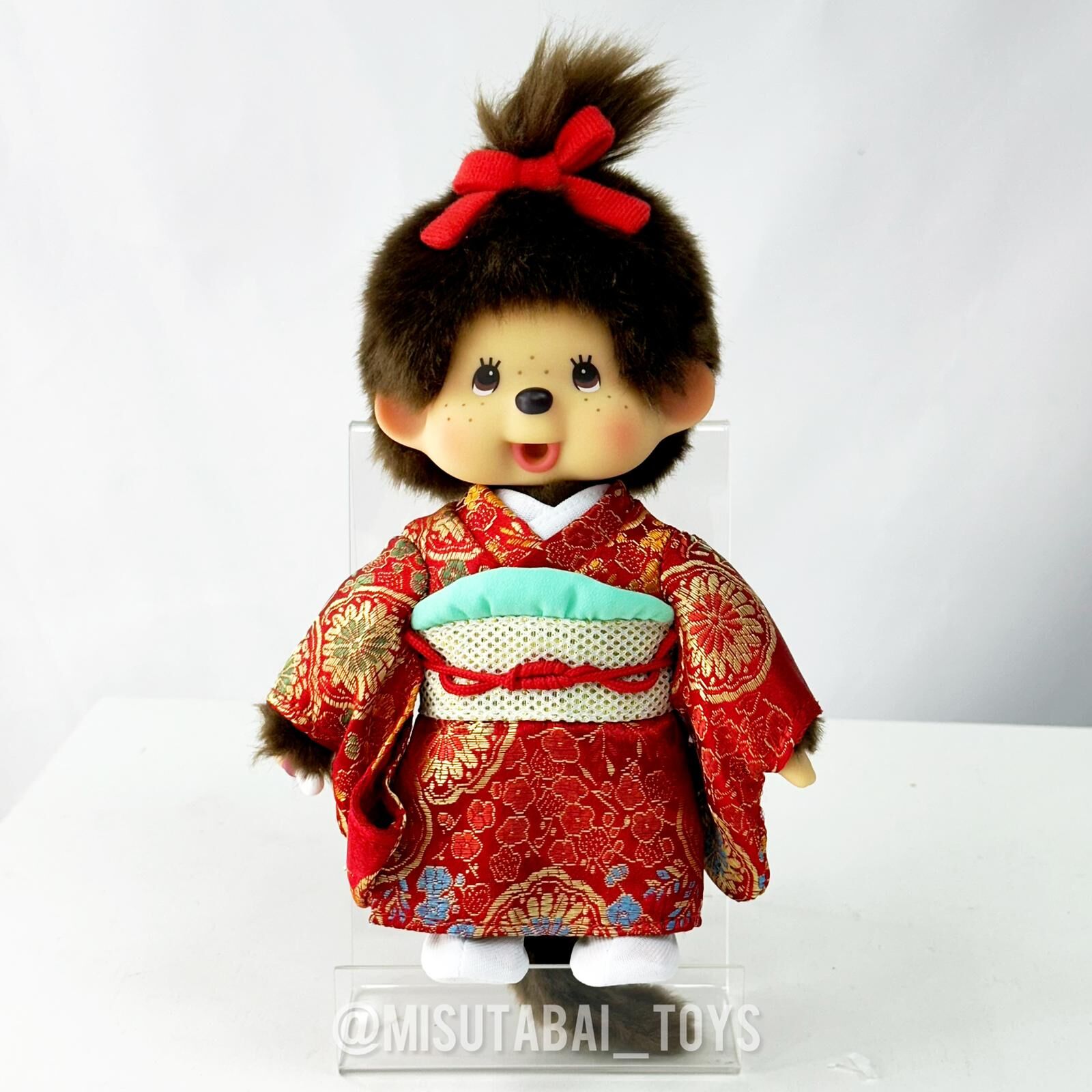 Monchhichi Red Kimono Plush Doll (Girl)