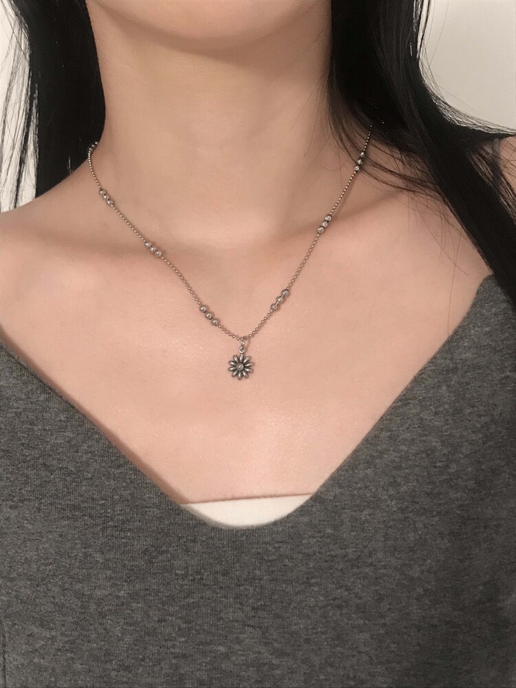 (預購) 韓國 OFUSE flower ball necklace