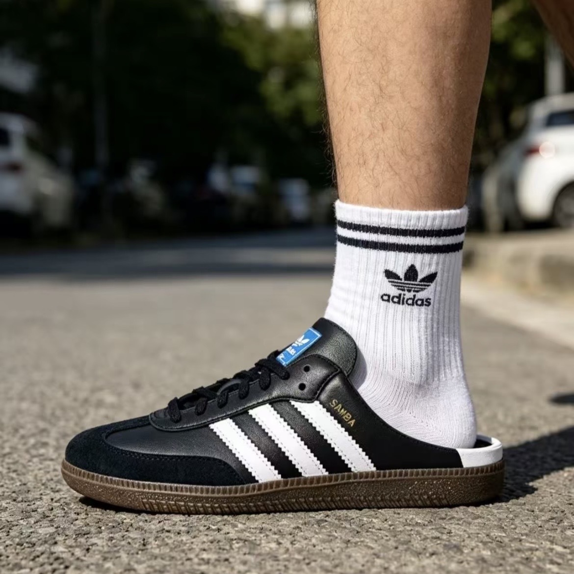 ADIDAS SAMBA OG 黑色 經典款 穆勒鞋 懶人鞋 男女同款 LB3815