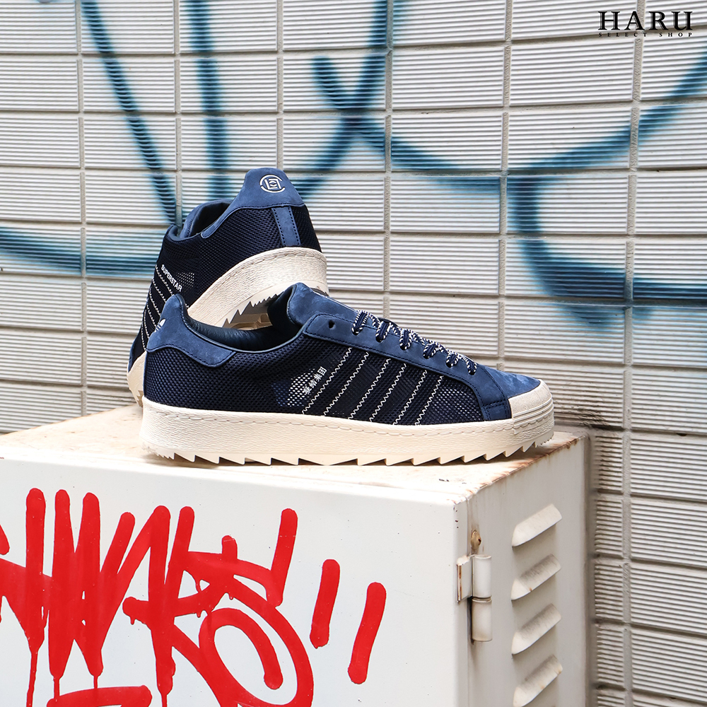 聯名 CLOT X adidas SUPERSTAR Breathe 'Night Indigo' 陳冠希 凝結集團 藍呼吸 網狀 半貝殼頭 IH3644