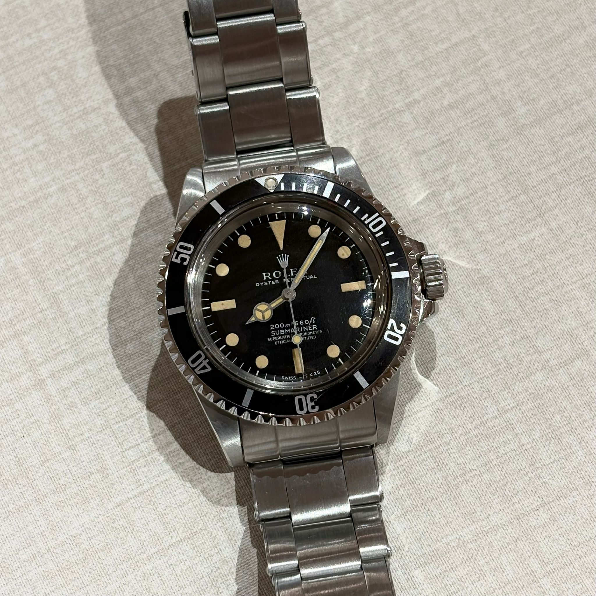 中古VINTAGE!!!二手ROLEX SUBMARINER, 40MM, #1888589, 黑水鬼/黑面 5512, #勞力士古董手錶, #香榭站正品