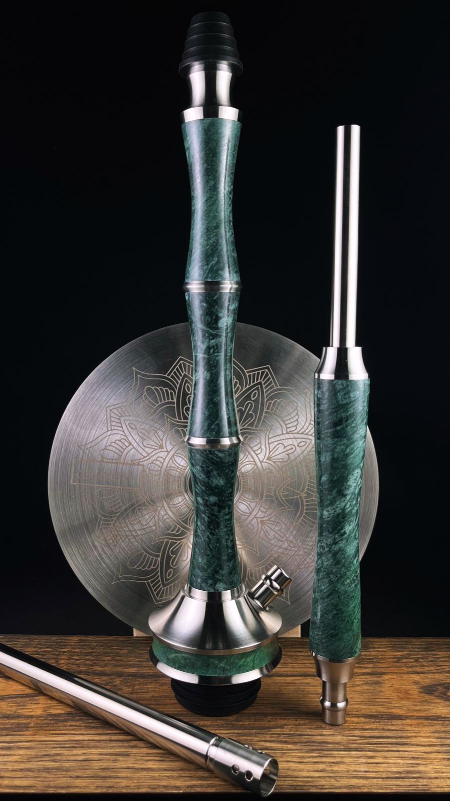 Special Hookah Triple 2.0 - dark green  - Silver