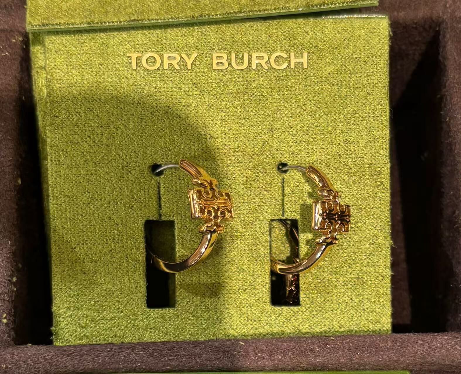 【預購】Tory Burch H052235 金色Roxanne 小圈圈耳環