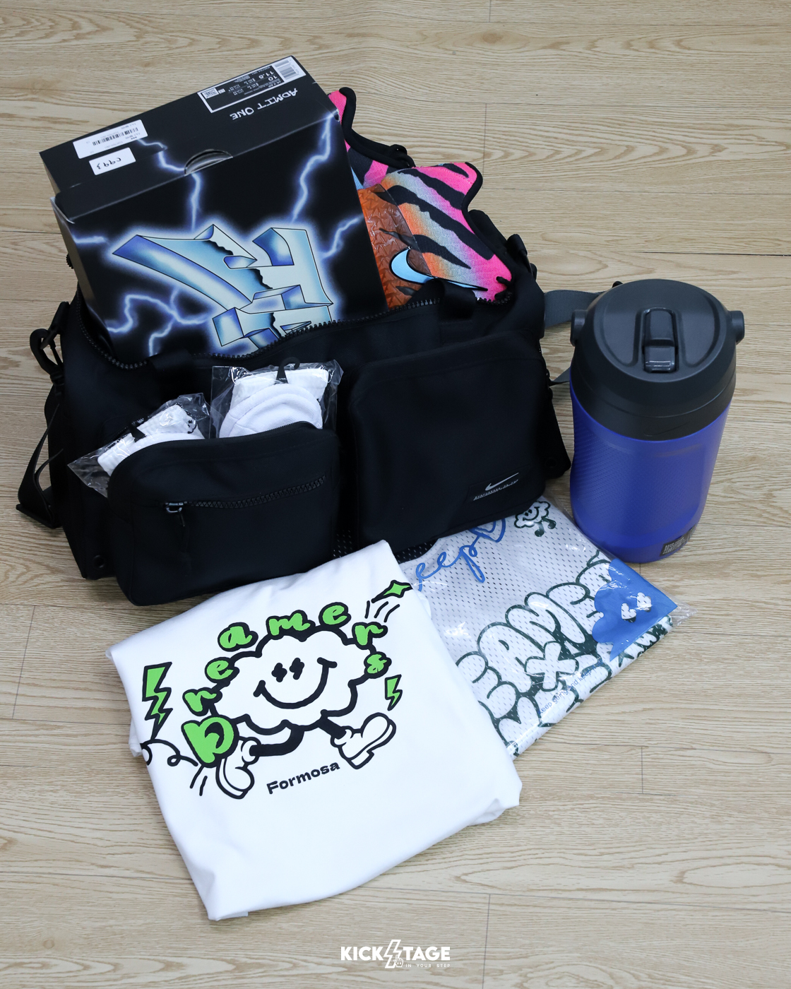 [特價售出無退換] NIKE UTILITY POWER 氣墊 背帶 健身 訓練 運動 大容量 手提袋 旅行袋 全黑【CK2795-010】黑白大勾【FB2825-010】UTIBG