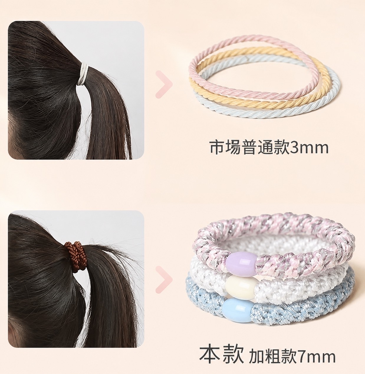 🇺🇸美國 高彈力無痕髮圈桶 🎀