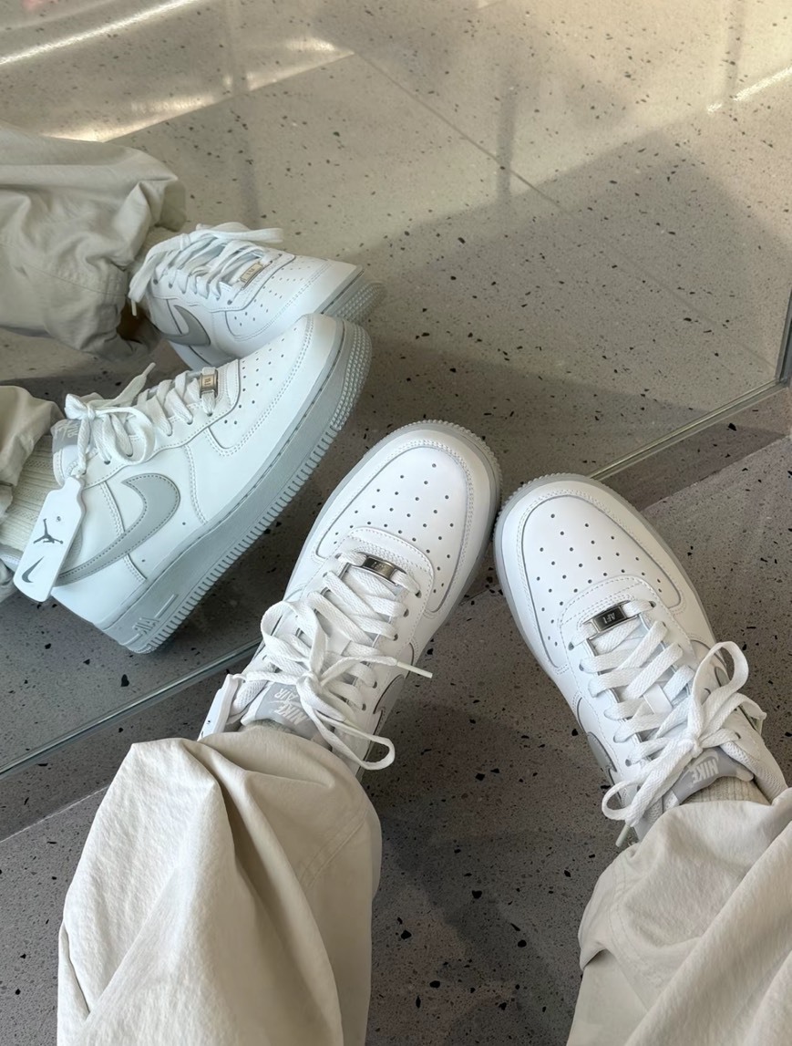 <台灣現貨> NIKE AIR FORCE 1 '07 'Summit White' AF1 白灰 皮革 經典 休閒鞋 FJ4146128